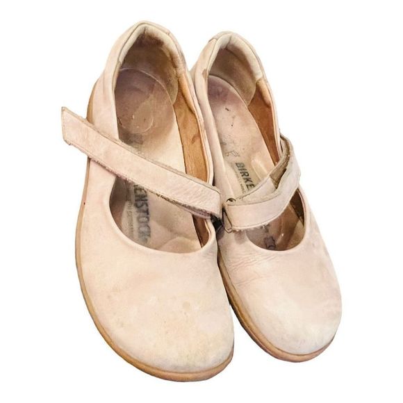 Birkenstock Lora Taupe Nubuck Mary Jane Shoe size 37 narrow preowned Germany - Picture 12 of 12